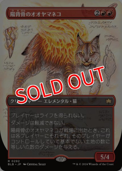 画像1: 【BLB】《陽背骨のオオヤマネコ/Sunspine Lynx》【R】 (1)