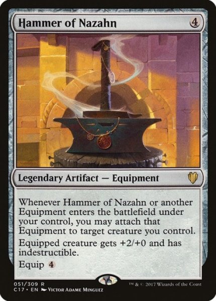 画像1: 【C17】《ナザーンの槌/Hammer of Nazahn》【R】 (1)
