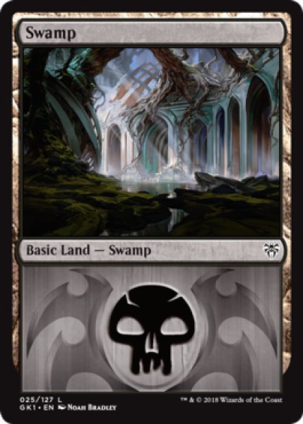 画像1: 【MTG/Ravnica Weekend Dimir】※Foil※《沼/Swamp》【PR】    (1)