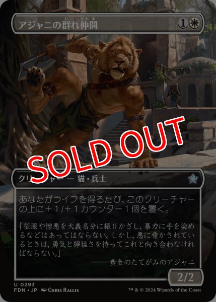 画像1: 【FDN】《アジャニの群れ仲間/Ajani's Pridemate》【U】 (1)