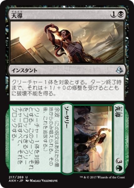 画像1: 【AKH】※Foil※《天導+先導/Destined+Lead》【U】 (1)