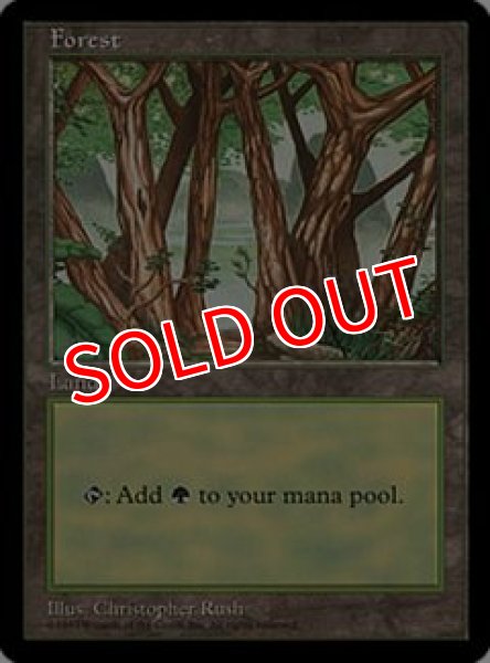 画像1: 【MTG/PR】《森/Forest》 APAC2 Illus.Christopher Rush (1)