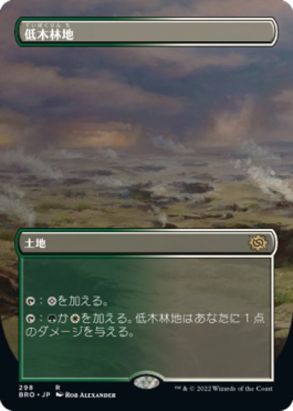 画像1: ※Foil※【BRO】《低木林地/Brushland》【R】 (1)