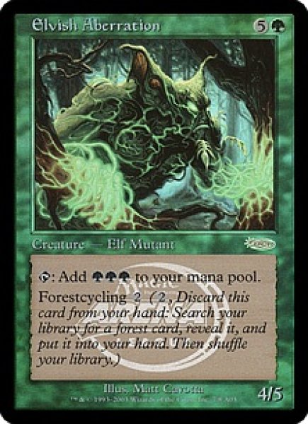 画像1: 【MTG/PR】※Foil※《エルフの逸脱者/Elvish Aberration】【DCIマーク】 (1)