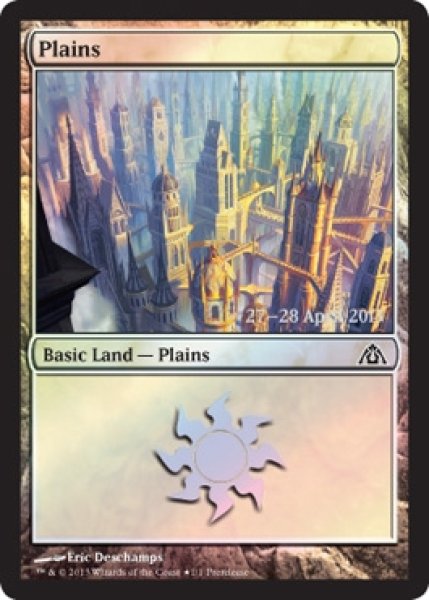 画像1: 【MTG/PR】※Foil※《平地/Plains》(DGM・プレリリースカード) (1)