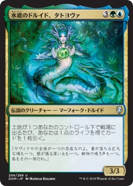 画像1: 【DOM】《水底のドルイド、タトヨヴァ/Tatyova, Benthic Druid》【U】 (1)