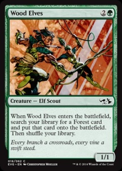 画像1: 【EvG】《ウッド・エルフ/Wood Elves》【C】 (1)