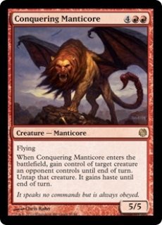 激安通販の MMQ】※Foil※《打ちすえるマンティコア/Flailing Manticore》【R 赤