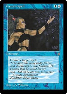 MTG/PR】※Foil※《対抗呪文/Counterspell》（コミック付属カード