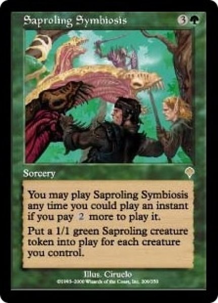 画像1: ※特価※【INV】※Foil※《菌獣の共生/Saproling Symbiosis》【R】 (1)