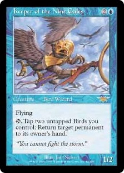 画像1: ※特価※【LGN】※Foil※《九つの強風の守り手/Keeper of the Nine Gales》【R】 (1)