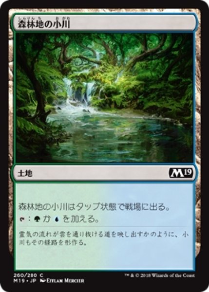 画像1: 【M19】※Foil※《森林地の小川/Woodland Stream》【C】 (1)