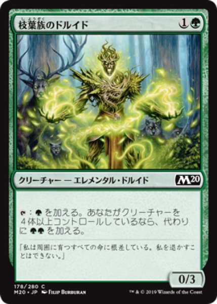 画像1: 【M20】《枝葉族のドルイド/Leafkin Druid》【C】 (1)