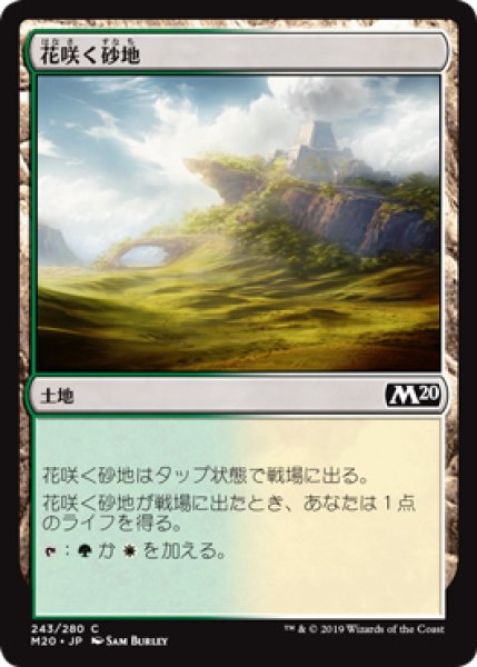 画像1: 【M20】※FOIL※《花咲く砂地/Blossoming Sands》【C】 (1)