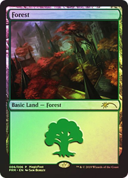 画像1: 【MTG/Magic Fest】※Foil※《森/Forest》【PR】 (1)