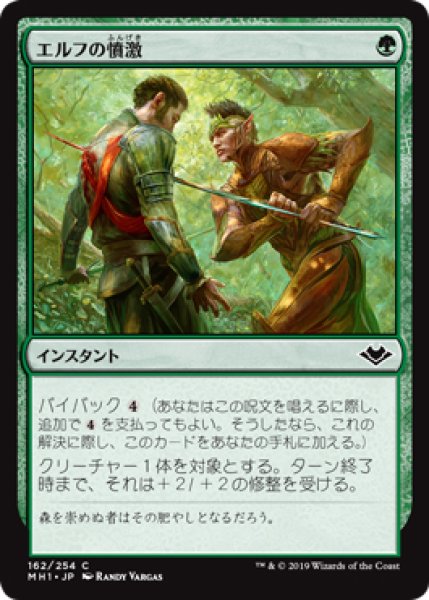 画像1: 【MH1】※FOIL※《エルフの憤激/Elvish Fury》【C】 (1)