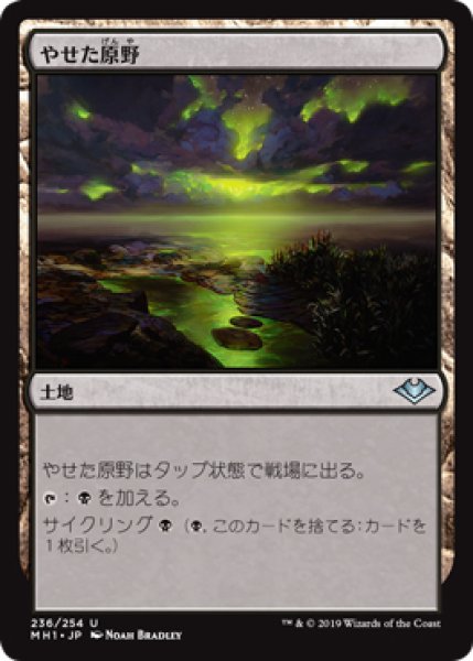 画像1: 【MH1】※FOIL※《やせた原野/Barren Moor》【U】 (1)