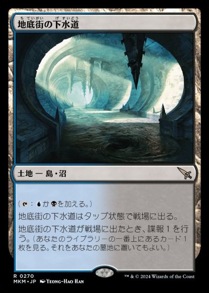 画像1: 【MKM】※Foil※《地底街の下水道/Undercity Sewers》【R】 (1)