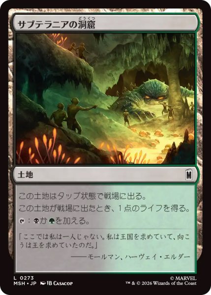 画像1: 【MSH】《サブテラニアの洞窟/Subterranean Cavern》【C】 (1)