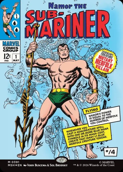 画像1: 【MSH】※FOIL※《サブマリナー、ネイモア/Namor the Sub-Mariner 》【M】 (1)