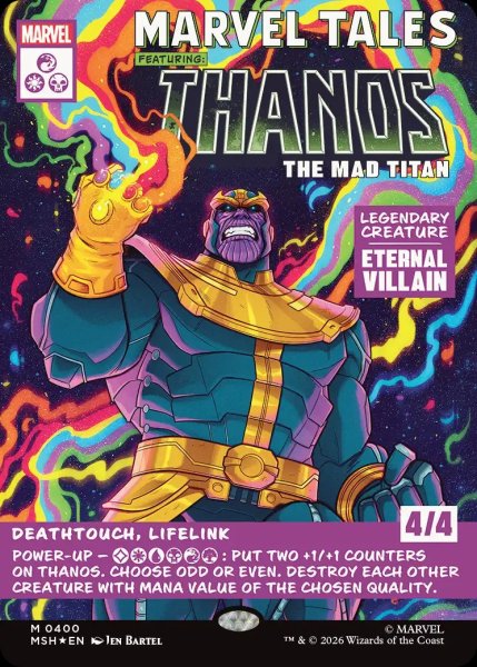 画像1: 【MSH】※FOIL※《マッドタイタン、サノス/Thanos, the Mad Titan》【M】 (1)