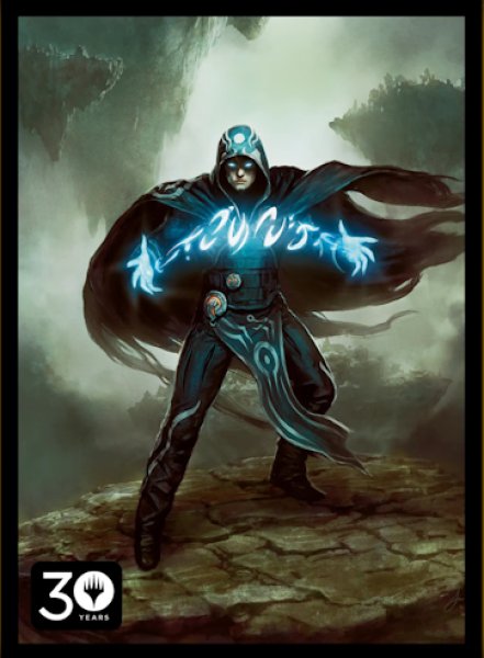 画像1: マジック・ザ・ギャザリング Magic: The Gathering 30th Anniversary プロモーションスリーブ「精神を刻む者、ジェイス/Jace, the Mind Sculptor（illus.Jason Chan 先生）」（80枚）（未開封・買取品） (1)