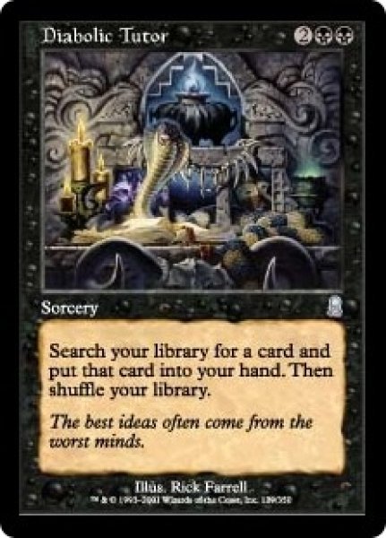 画像1: ※特価※【ODY】《魔性の教示者/Diabolic Tutor》【U】 (1)