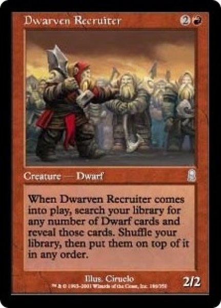 画像1: ※特価※【ODY】《ドワーフ徴募兵/Dwarven Recruiter》【U】 (1)