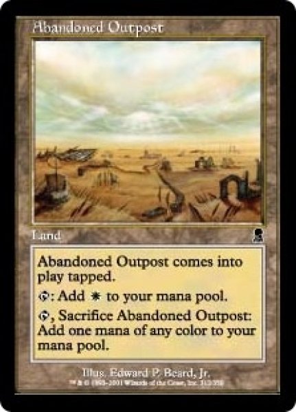 画像1: ※特価※【ODY】※Foil※《見捨てられた前哨地/Abandoned Outpost》【C】 (1)