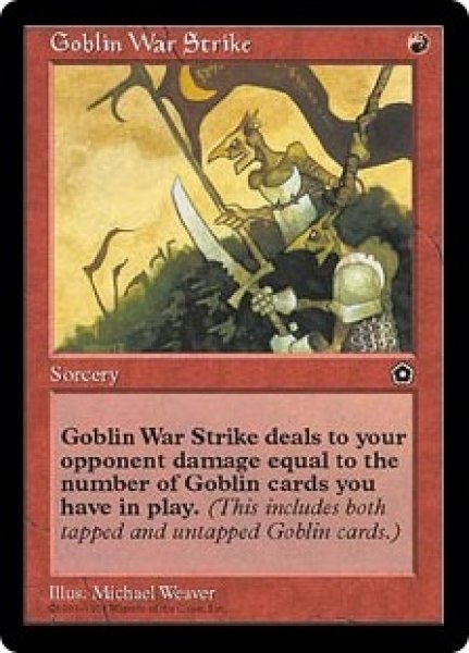 画像1: ※特価※【P02】《ゴブリンの集中攻撃/Goblin War Strike》【C】 (1)