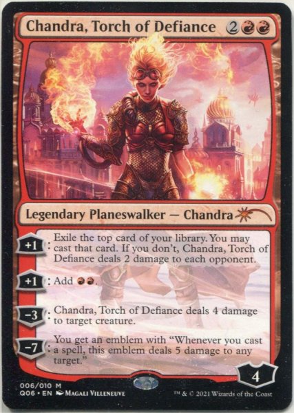 画像1: 【MTG/PR】《反逆の先導者、チャンドラ/Chandra, Torch of Defiance》 (1)