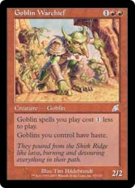 画像1: 【SCG】《ゴブリンの戦長/Goblin Warchief》【U】 (1)