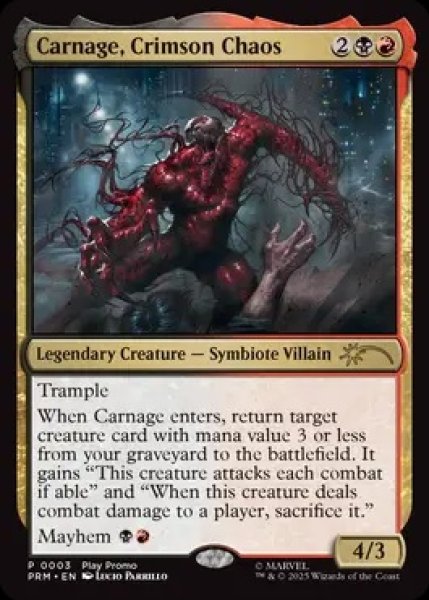 画像1: 【SPM/PR】《真紅の混沌、カーネイジ/Carnage, Crimson Chaos 》【R】[ショーダウン] (1)