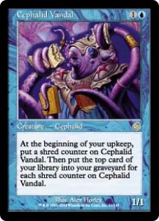 特価※【TOR】※Foil※《セファリッドの文化破壊者/Cephalid Vandal》【R
