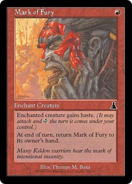 画像1: 【UDS】※Foil※《憤怒の仮面/Mark of Fury》【C】 (1)