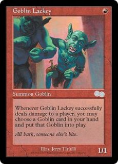 ゴブリンの従僕 4枚セット マジックザギャザリング mtg USG】《ゴブリンの従僕/Goblin Lackey》【U】 - PROJECT CORE 1号店