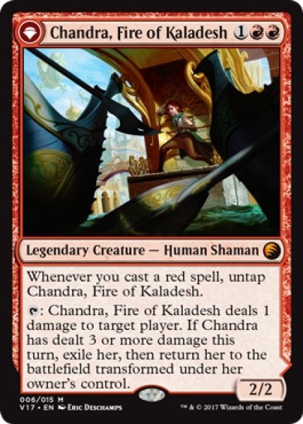 画像1: 【V17】※Foil※《カラデシュの火、チャンドラ/Chandra, Fire of Kaladesh》《燃え盛る炎、チャンドラ/Chandra, Roaring Flame》【M】 (1)