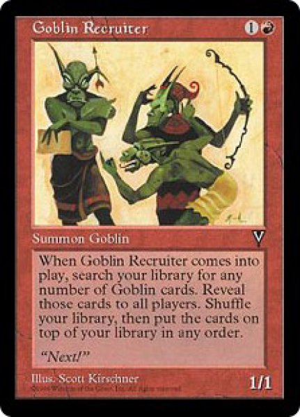 画像1: 【VIS】《ゴブリン徴募兵/Goblin Recruiter》【U】 (1)