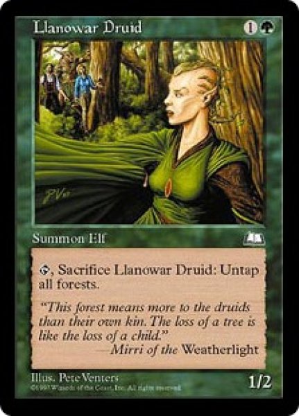 画像1: 【WTH】《ラノワールのドルイド/Llanowar Druid》【C】 (1)