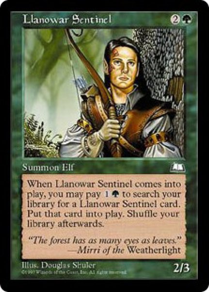 画像1: 【WTH】《ラノワールの歩哨/Llanowar Sentinel》【C】 (1)