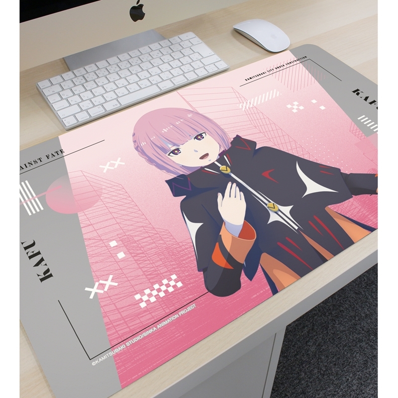 神椿TCG ローソン限定デスクマット 森先化歩 KAMITSUBAKI 予約商品】アルマビアンカ TVアニメ『神椿市建設中。』 森先 化