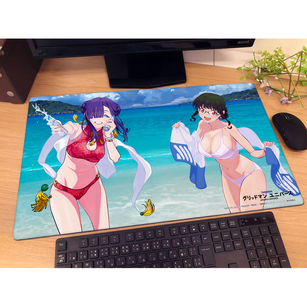 グリッドマン ユニバース 水着ラバーマット 2種セット 予約商品】カーテン魂 [グリッドマン ユニバース]描き下ろしラバー