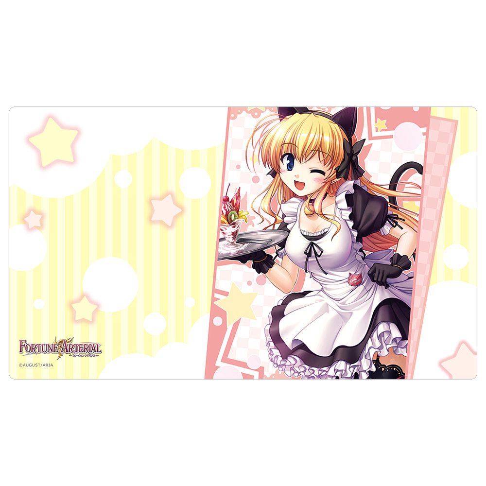 予約商品】カーテン魂 [FORTUNE ARTERIAL]ラバーマット（千堂瑛里華/猫